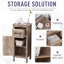 Versatile Bathroom Floor Cabinet With Drawer And Adjustable Shelf For Organized Storage