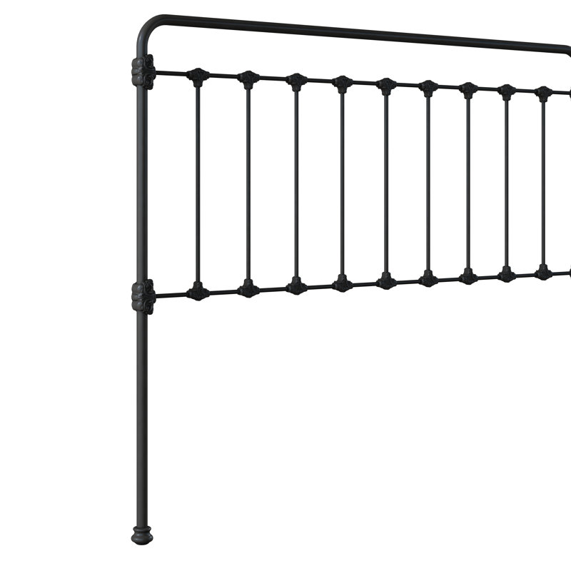 160 Picket Fence Bed | Complete Standard, Gunmetal, Queen