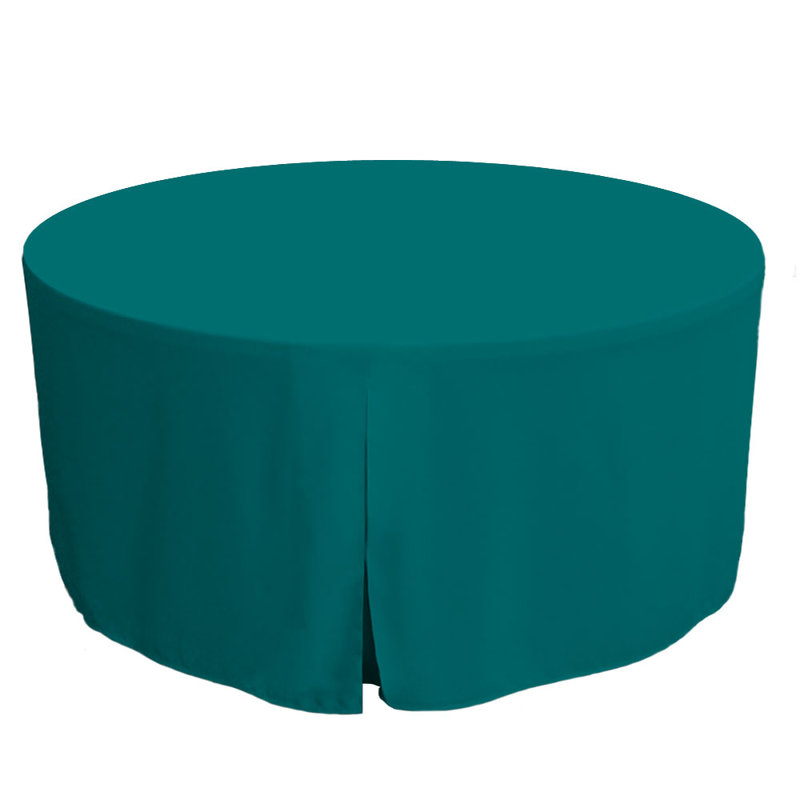 Tablevogue Round Table Cover, Charcoal, 60" L x 60" W