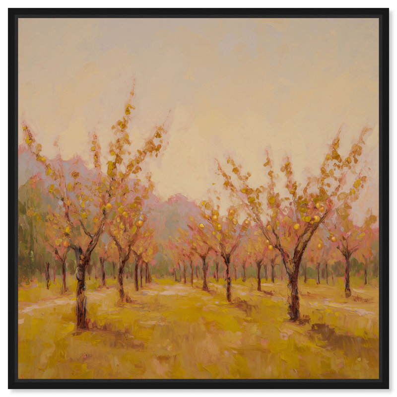 «Autumn Grove», reproduction d'art sur toile encadrée par Art Remedy, cadre noir, 20 x 20, 21"H x 21"W, Black Frame