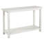 Console de canapé d'entrée en bois blanc