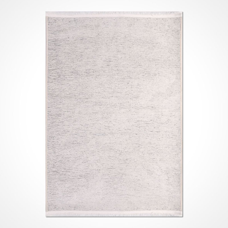 Tapis beige moderne lavable à la machine, Tapis de couloir 2 pi 8 po x 6 pi 7 po