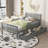 Twin Size Wood Platform Bed With Guardrails On Both Sides And Two Storage Drawers-986745134-986745132