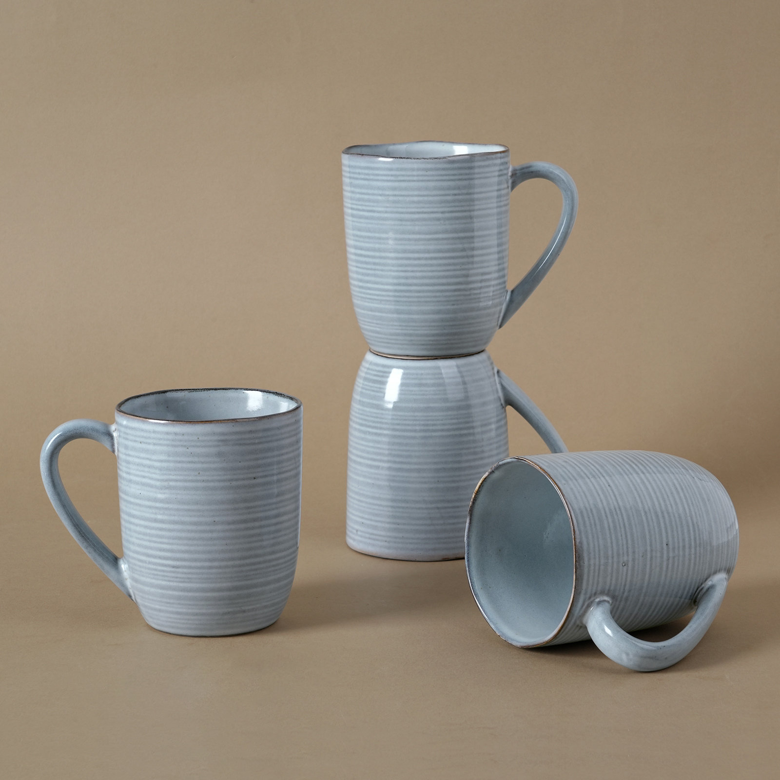 Fellows Stoneware Mug, Pearl Blue