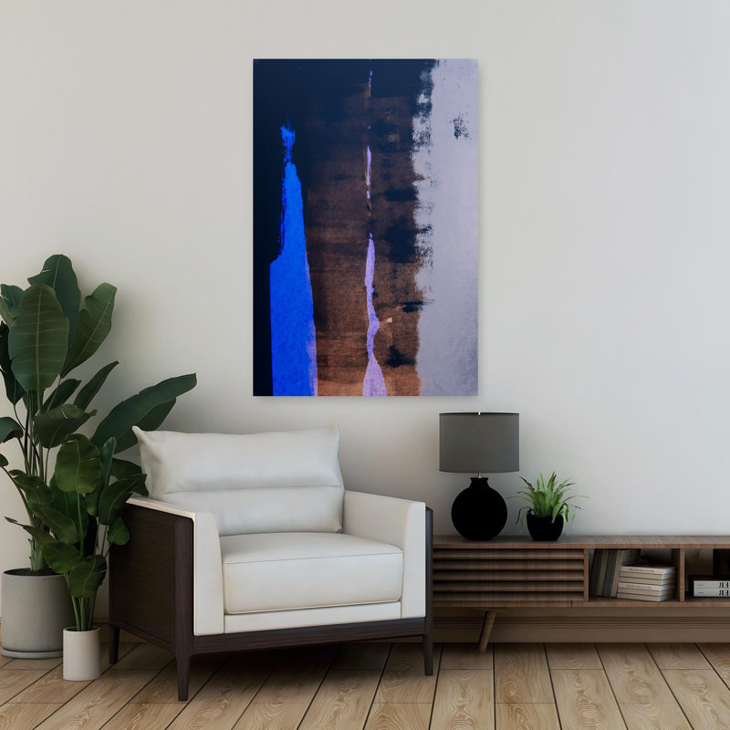 Art contemporain contemporain abstrait, H 36 po x l 24 po
