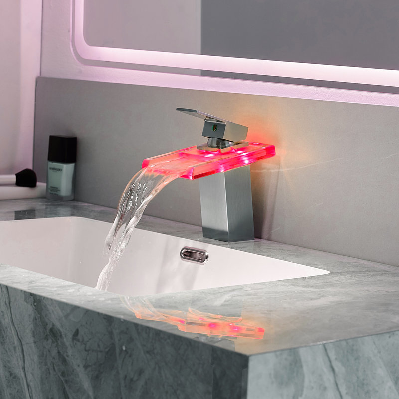 Single-Hole Bathroom Faucet, Brushed Nickel