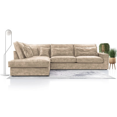 Sigrio 4 Seater Velvet Corner Sectional