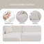 Canapé modulaire rembourré 2 pièces Kayari-2119132934