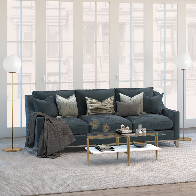 Four Leg Coffee Table with Storage, White
