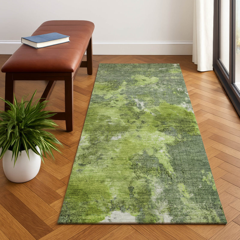 Premium Machine Washable Lubbers AMF1756 Modern Rug, Runner 2'3" x 7'6"