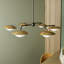 Modern 6-Light Gold/Bronze Chandelier