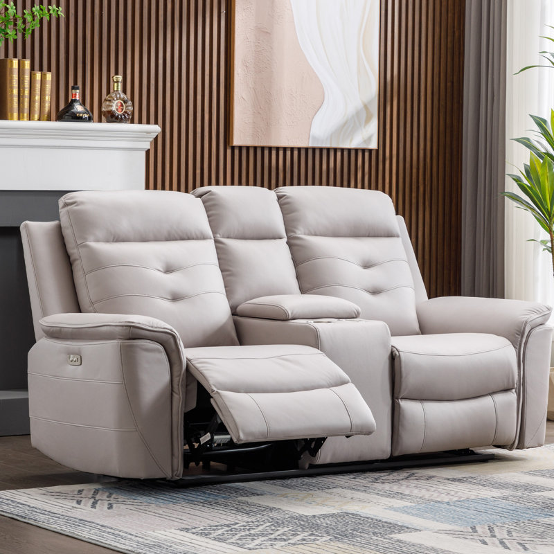 Ensemble de salon inclinable 3 pièces Alteo, Gris clair
