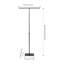2 supports pour fond de mariage PCS, supports à hauteur réglable, noir-132488949