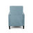 Modern Push-Back Recliner With Nailhead Trim And Birch Wood Legs-1563889912