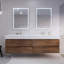 Ensemble de meuble-lavabo mural double 84 po Babajide-1524426849