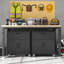 Armoires de rangement mobiles avec tiroirs et portes verrouillables, organisateur de garage roulant avec tablette réglable Mak Peace-1001111852