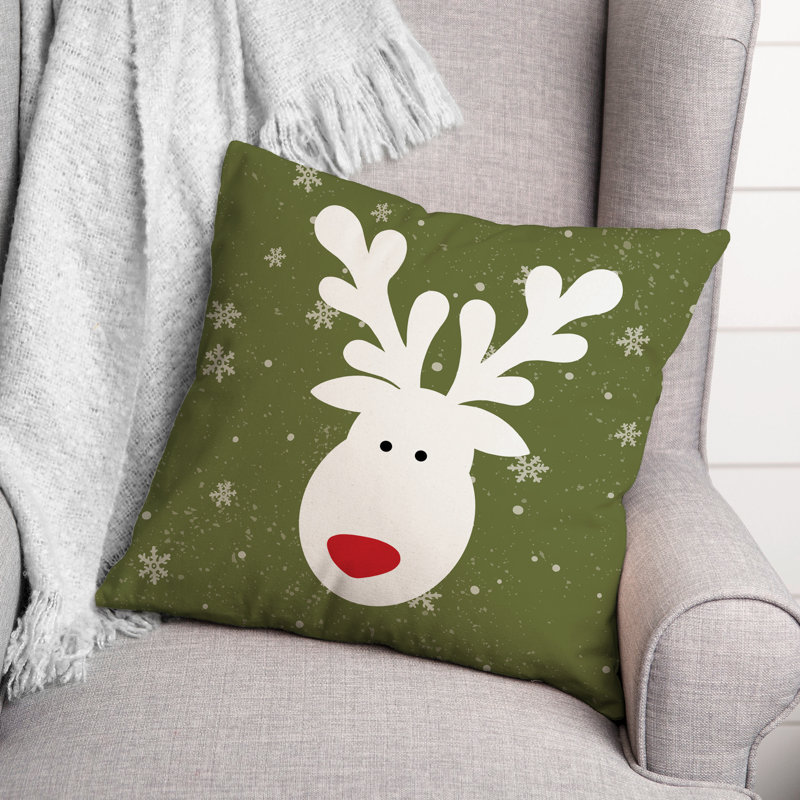  Coussin Reindeer, Vert