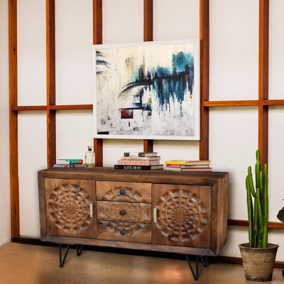 55.1 " W Mango Solid Wood Sideboard