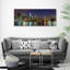 Manhattan By Night - Wrapped Canvas Print