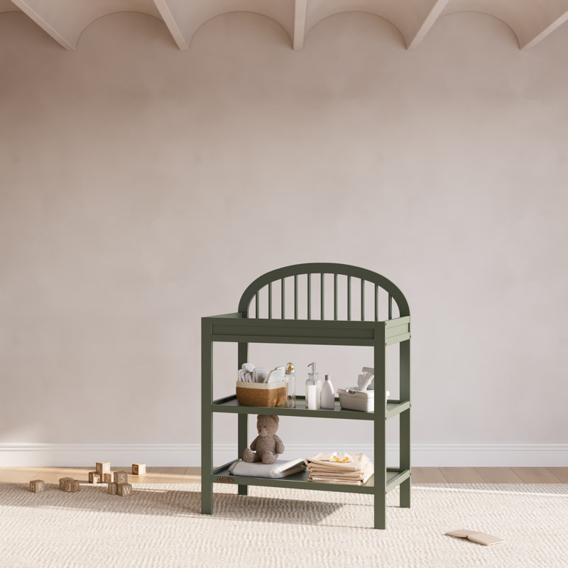 Table à langer avec coussin Olivia, Olive