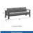 75" All-Weather Metal 3-Seat Patio Sofa Couch With Thick  Cushions &  Frame-1275216821-1275216823
