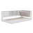 Twin Size Corner Bed With Drawers And Bookcase-108845262