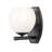 Novalie 8.75 inch Matte Black 1 Light Wall Sconce-123223149