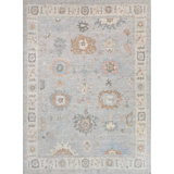 Oushak One-of-a-Kind Rectangle 8'7" X 11'8" Hand Knotted Area Rug