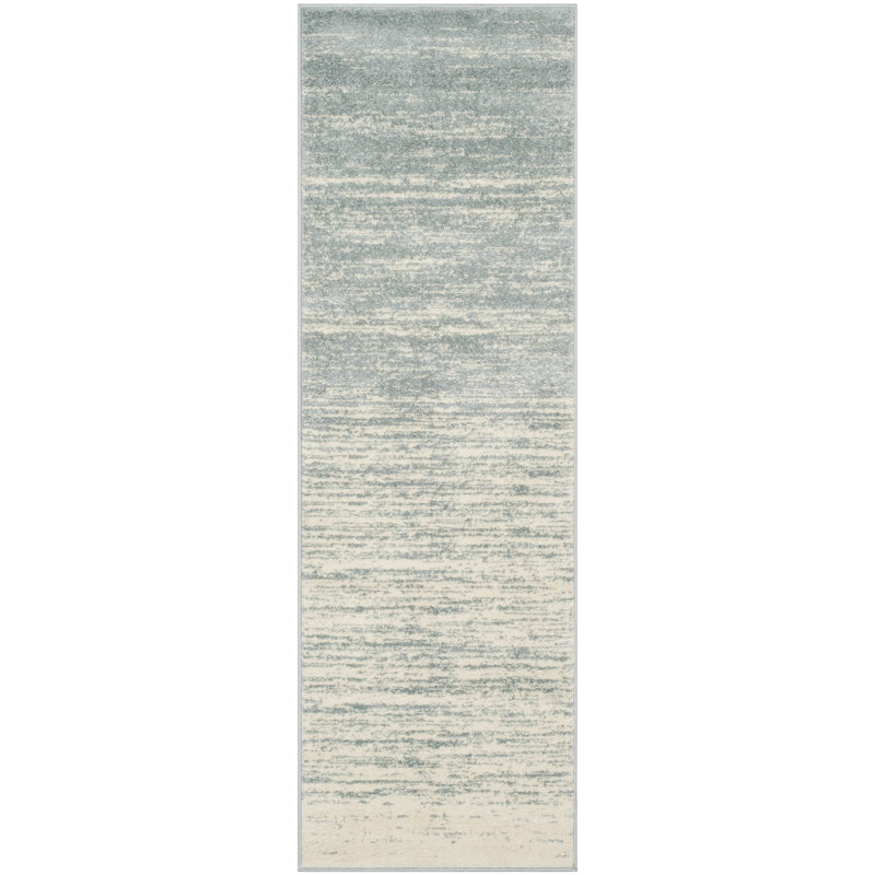 Bethlyn Area Rug in Slate/Cream, Runner 2'6" x 12'