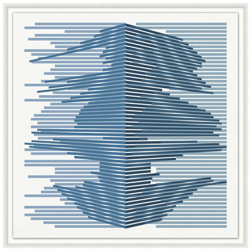 Blue Perspective 1 Print by Lillian August