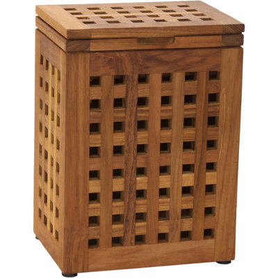 Corbeille pour déchets en teck 6 gallons Grate