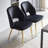 17.71'' H Velvet Upholstered Side Chair-692665375