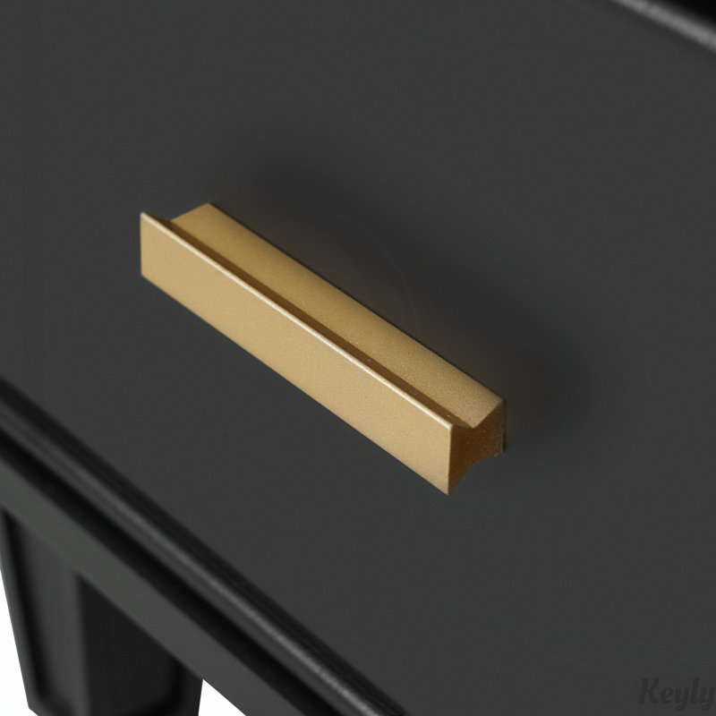 Meuble-lavabo 24 po avec lavabo, tablette de porte, Noir