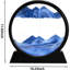3D dynamique art du sable mouvement liquide, mouvement art du sable image ronde verre 3D mer profonde paysage de sable en mouvement affichage cadre de sable fluide bureau de bureau de détente décor de travail-1646911253-1646911254