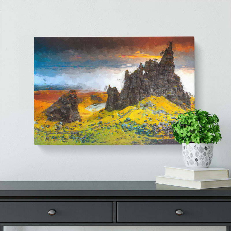 View From The Old Man Of Storr In The Isle Of Skye - Wrapped Canvas Print, 40cm H x 60cm W x 3cm D
