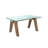 Sundy Modern Dining Table w/ Extendable Glass Top & Solid Wood Legs-87394425