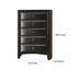 Commode à 5 tiroirs de l 31,1 po de couleur noire