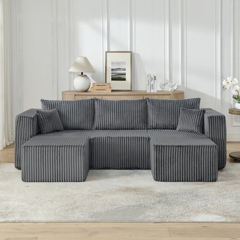 Canapé modulaire compact, Gris