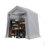6 X 8 Ft Carport Storage Shed, Tools Room, Outdoor Carport Canopy With Rolled Up Zipper Door
