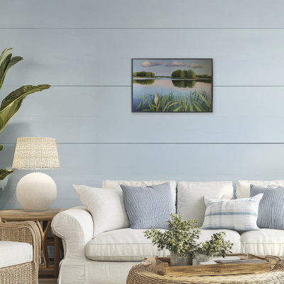 Estampe numérique Serene Marsh Reflection, conçue par Violeta Vollmer