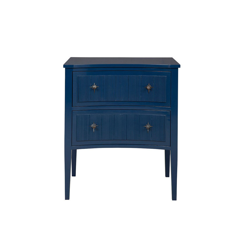 Commode 2 tiroirs Leiv, bleu
