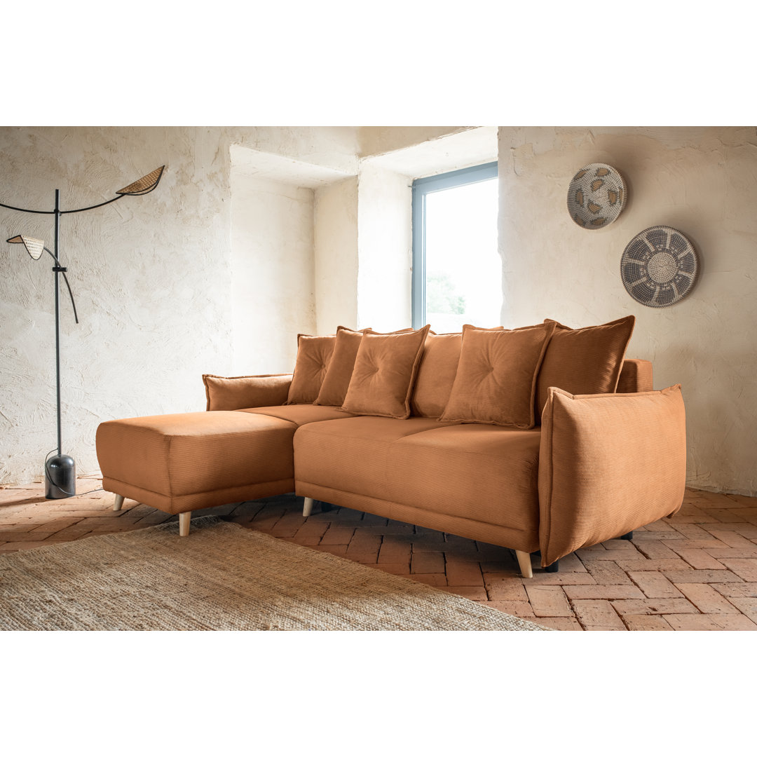 Lazy Lukka Ecksofa mit Bettfunktion und Bettkasten