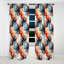Bleu et rouge Marble Elegance I - Rideau de marbre abstrait - Rideau de marbre occultant - 1 panneaux-107539615