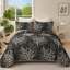 Ensemble de couvre-lit 3 pièces à motif botanique Branch-122596311-122596317