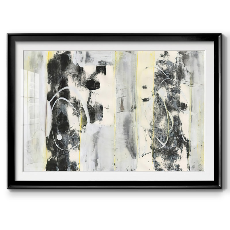 «Tall», impression encadrée avec verre biseauté mat et verre, H 15 po x l 21 po x P 1,5 po, Noir