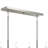 Reines 6-Light Brushed Nickel Linear Chandelier-127380280