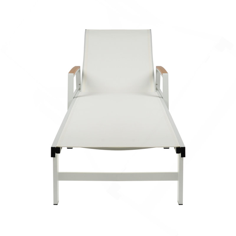 Chaise longue, Blanc