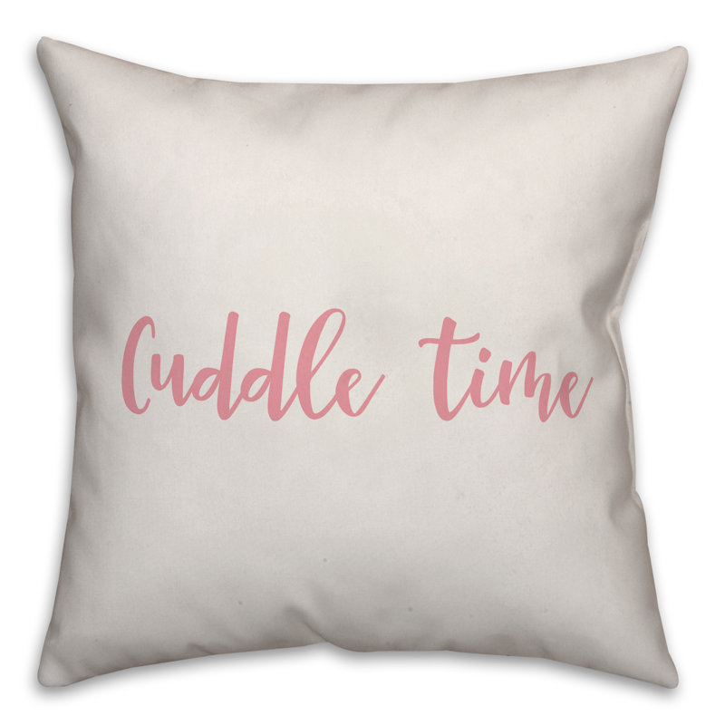  Coussin Cuddle Time, Blanc / rose, Housse de coussin