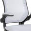 Mid-Back Mesh Ergonomic Drafting Chair with Adjustable Foot Ring and Flip-Up Arms-579878060