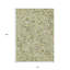 Tapis intérieur lavable floral 10 pi x 14 pi vert artichaut